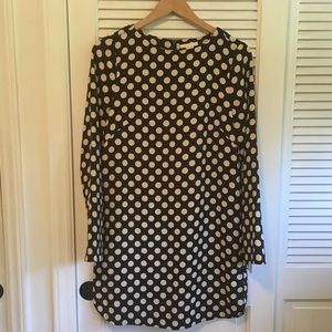 H & M polka dot dress with back zipper